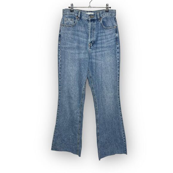 PacSun Medium Blue High Rise Bootcut Jeans Button Fly Women’s Size 28 90s Y2K - Picture 1 of 10